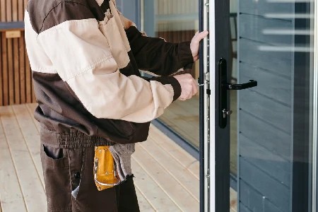 Cleaning And Polishing Glass Door Installation in Westchester, FL